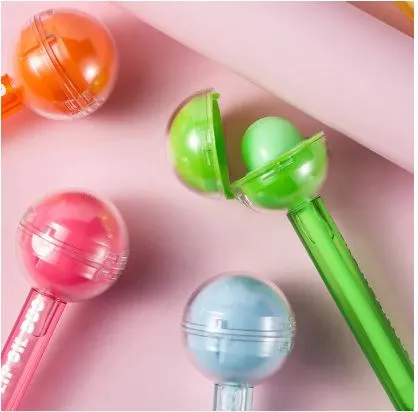 2 In 1 Lollipop Color Changing Lip  Oil & Lip Balm Lip Gloss - Fruit Flavour  Lip Gloss Makeup