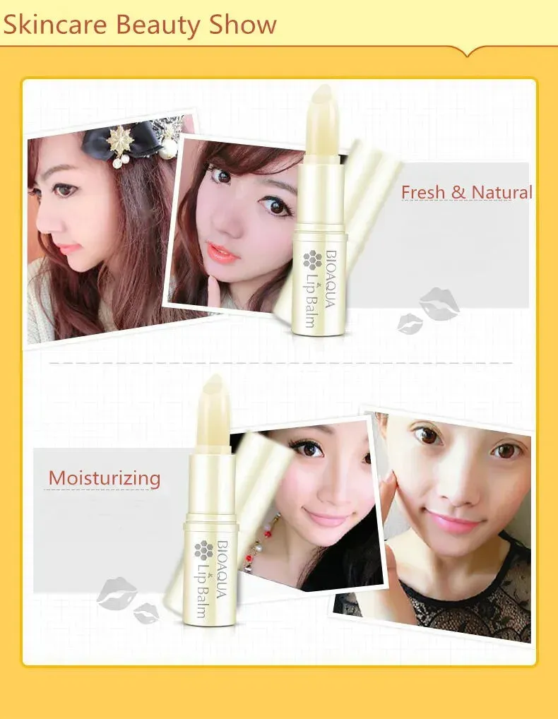 BIOAQUA Natural herbal Aloe Honey Moisturizing Lip Balm Nourishing Lip Gloss BQY33350
