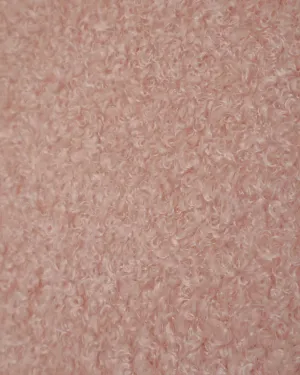 Blush Pink Boucle Fabric Swatch