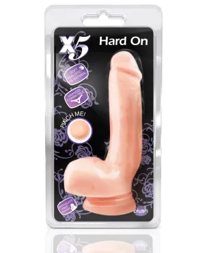Sure! Here’s an optimized title for the product:

**Blush X5 Realistic Hard-On Dong - Natural Skin Tone, Ultra-Textured for Enhanced Pleasure**