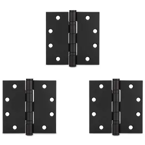 Commercial Door Hinges, Ball Bearing, 4 1/2 In. X 4 1/2 In., 3 Pack