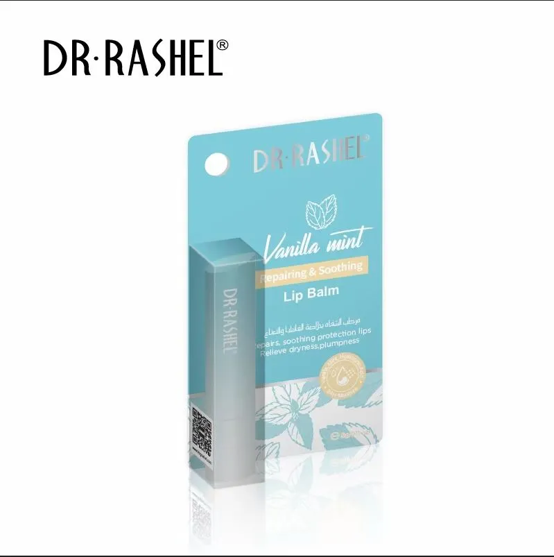 DR.RASHEL Vanila Mint Lip Balm Repairing & Soothing Lips Brighten & Moisturizing Lip Balm DRL- 1673