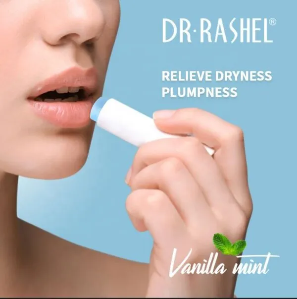 DR.RASHEL Vanila Mint Lip Balm Repairing & Soothing Lips Brighten & Moisturizing Lip Balm DRL- 1673