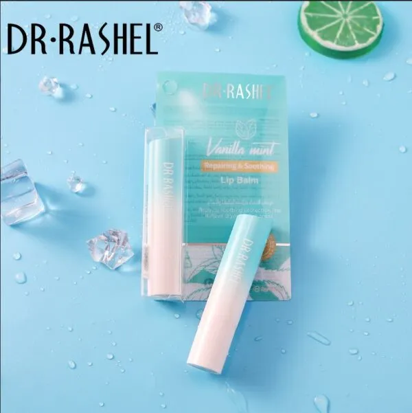 DR.RASHEL Vanila Mint Lip Balm Repairing & Soothing Lips Brighten & Moisturizing Lip Balm DRL- 1673