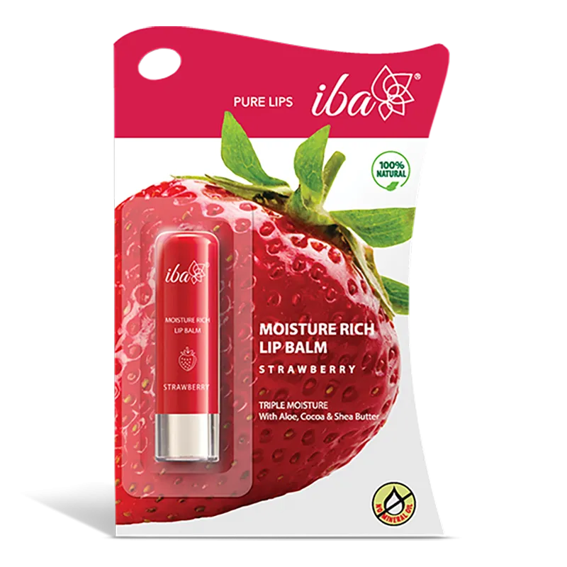 Iba Moisture Rich Lip Balm - Strawberry