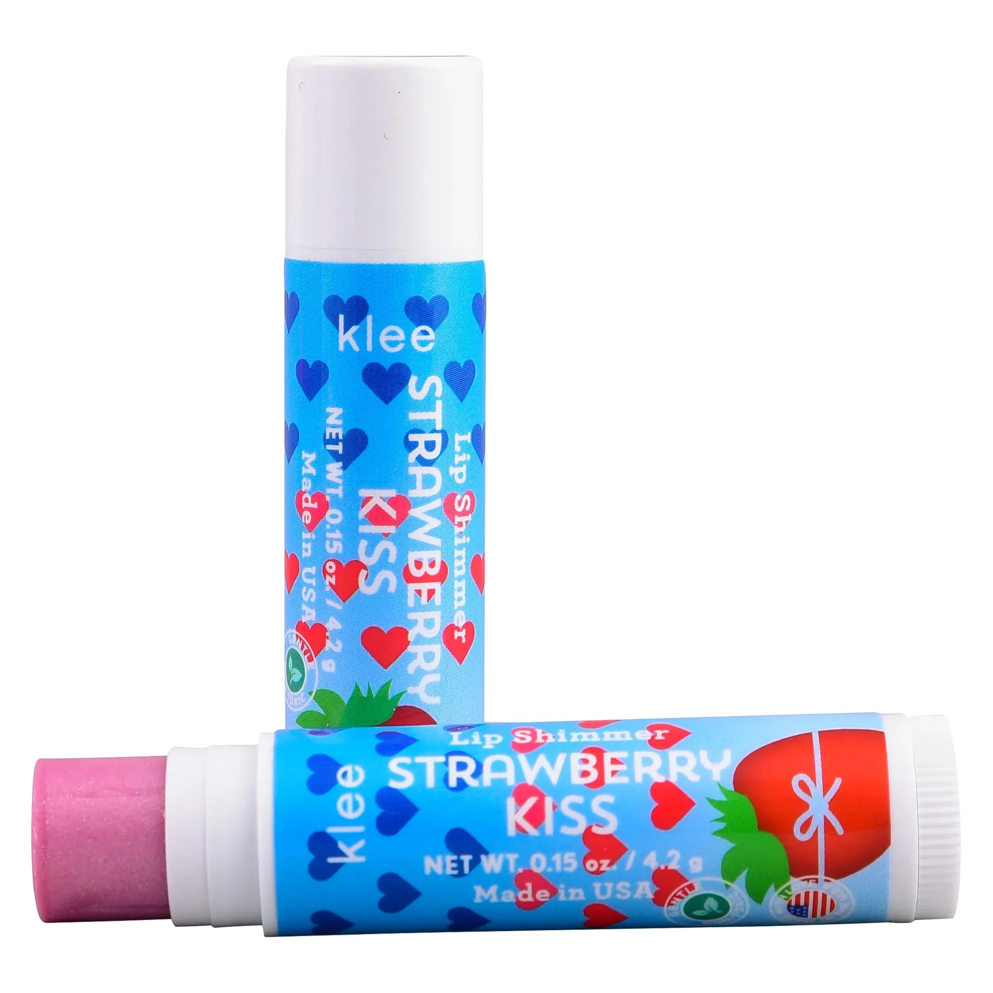 Klee Naturals Blush & Lip Shimmer Set: Sweet Cherry Spark