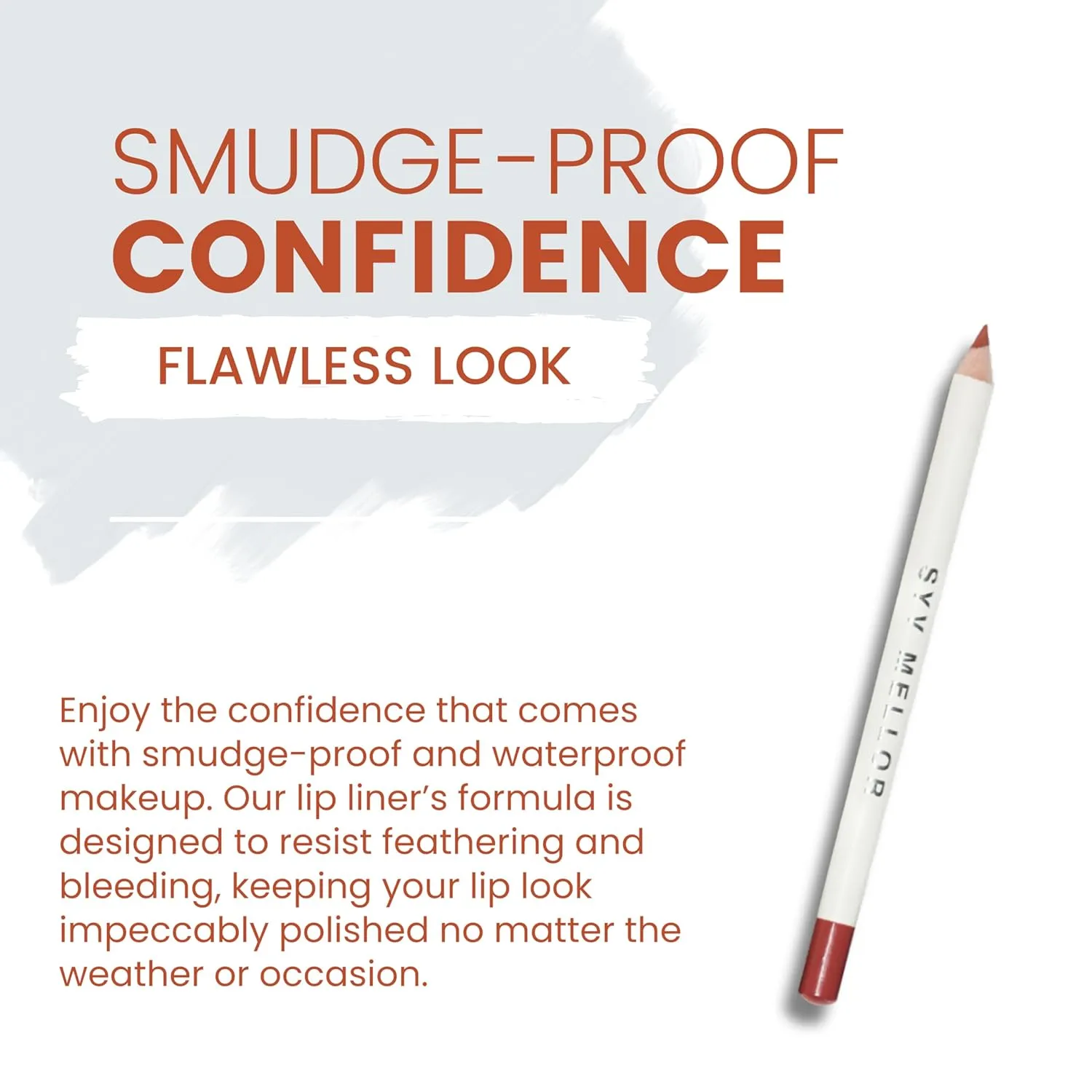 Lip Liner Perfect Pout Matte Retractable Slim Lip Pencil Face Makeup Longwear Rich Lip Colors Smudge Proof Formula with Long Lasting - Waterproof Lip Liner - Mood