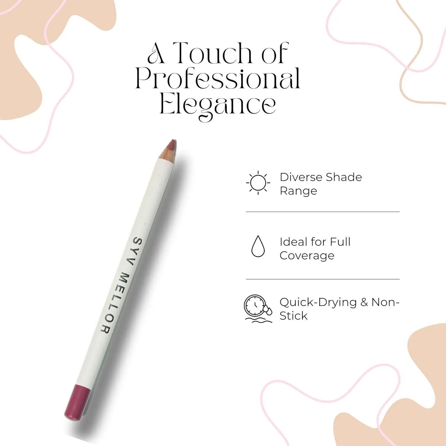 Lip Liner Perfect Pout Matte Retractable Slim Lip Pencil Face Makeup Longwear Rich Lip Colors Smudge Proof Formula with Long Lasting - Waterproof Lip Liner - Toxic