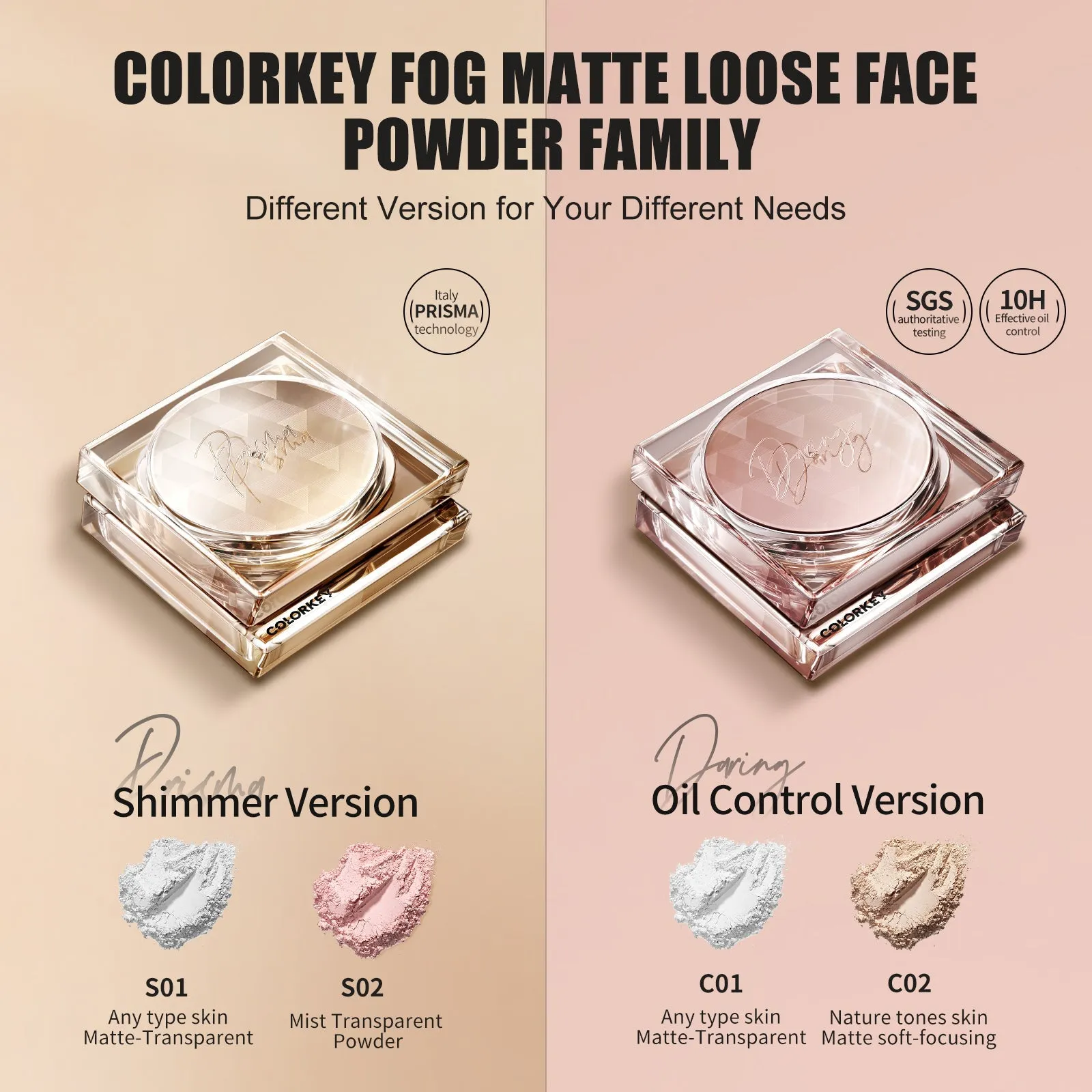 Long Lasting Loose Setting Powder Prisma S02