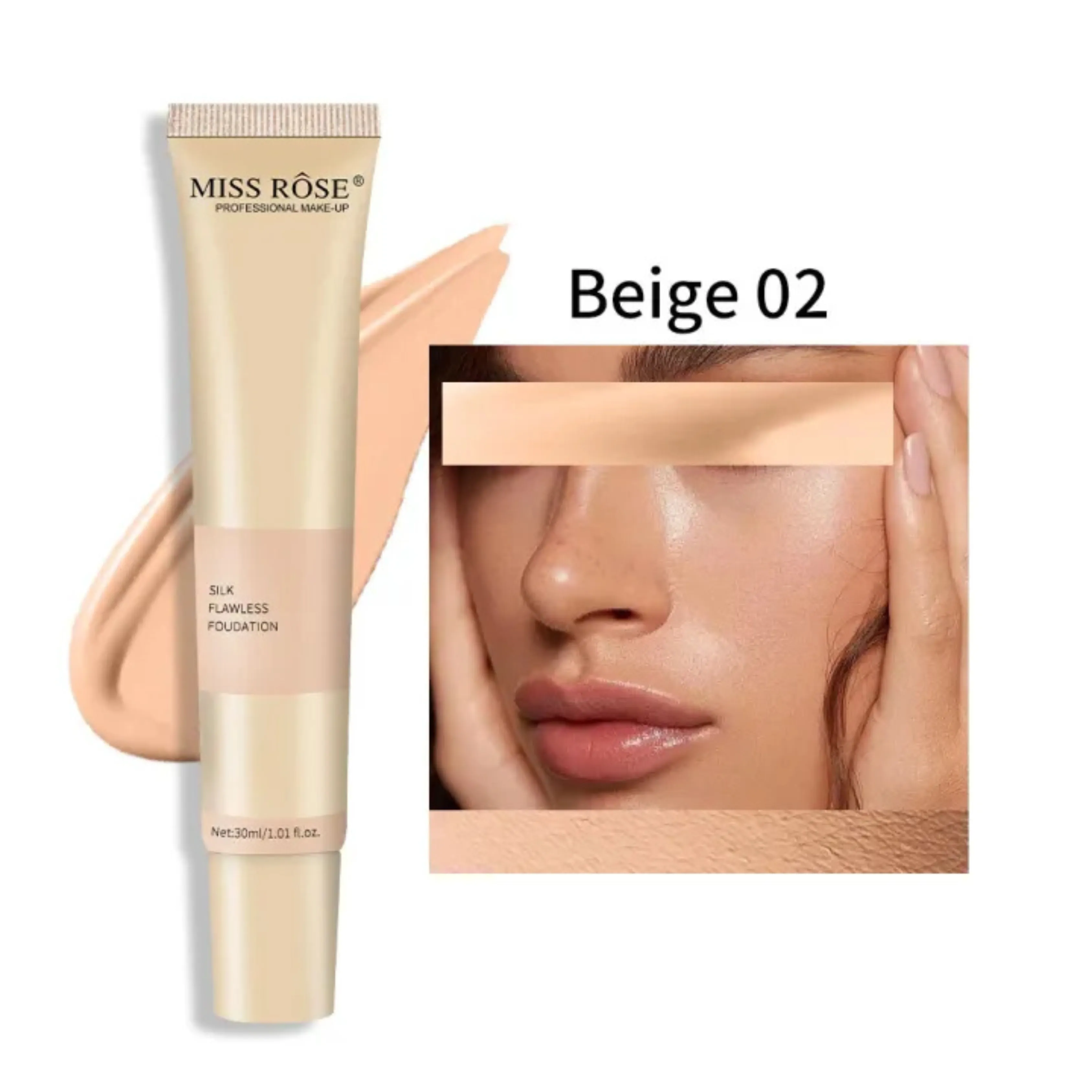Miss Rose Silk Flawless Foundation 30ml