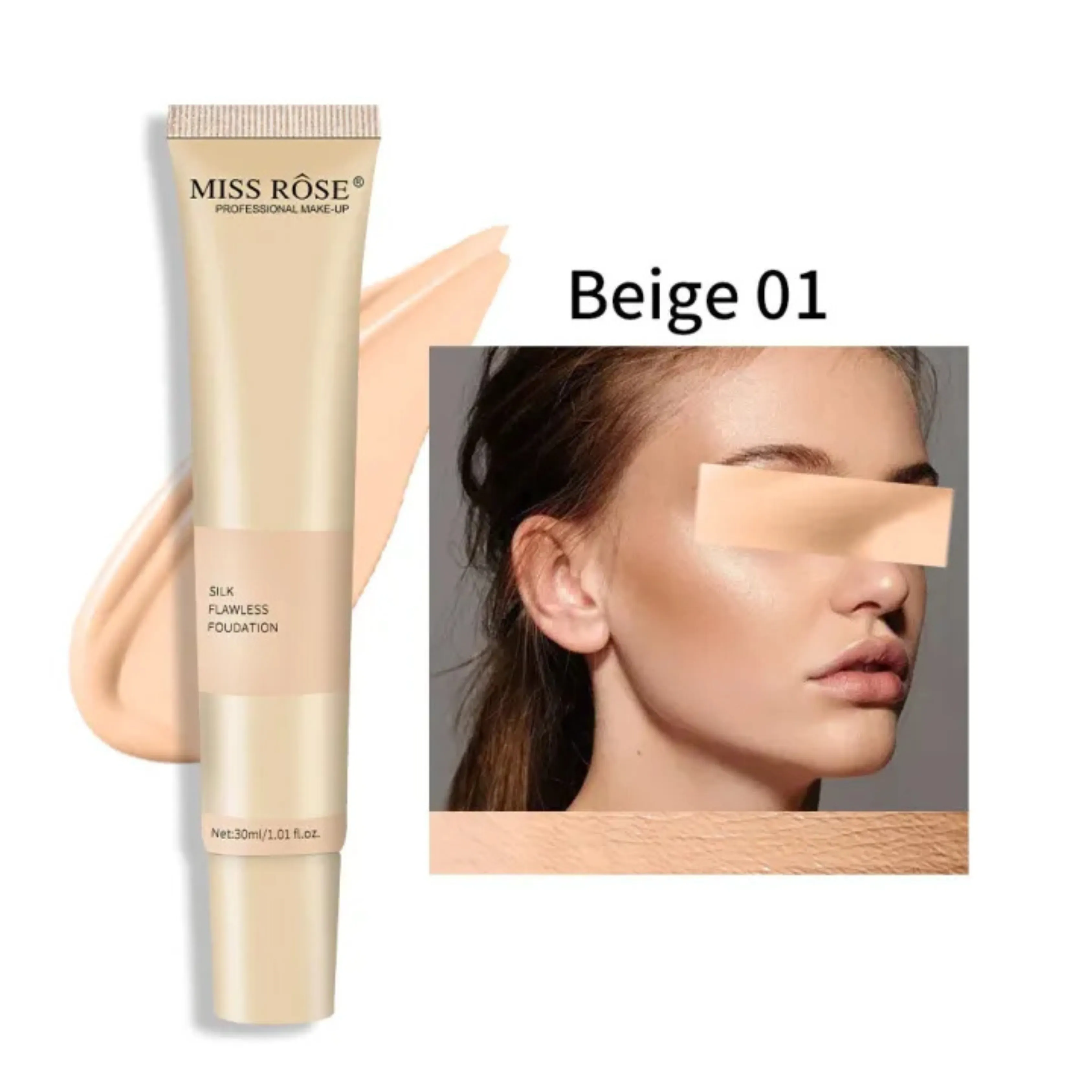 Miss Rose Silk Flawless Foundation 30ml