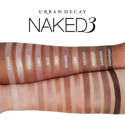 Naked eyeshadow palette, richly pigmented and easy to blend matte and shiny, lasting up to 12 hours, 12 universal shades, Urban Decay