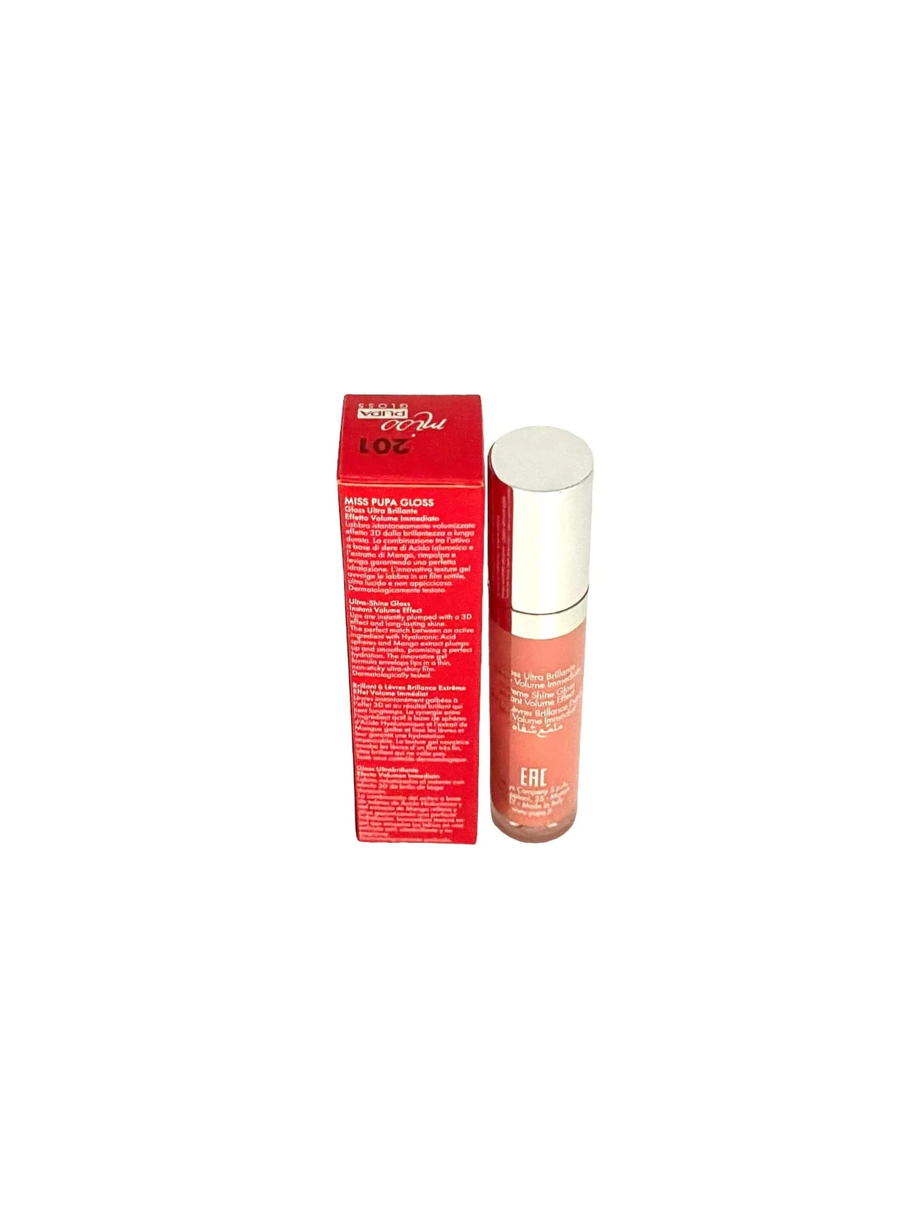 Pupa Milano Miss Pupa Lip Gloss Tender Apricot #201