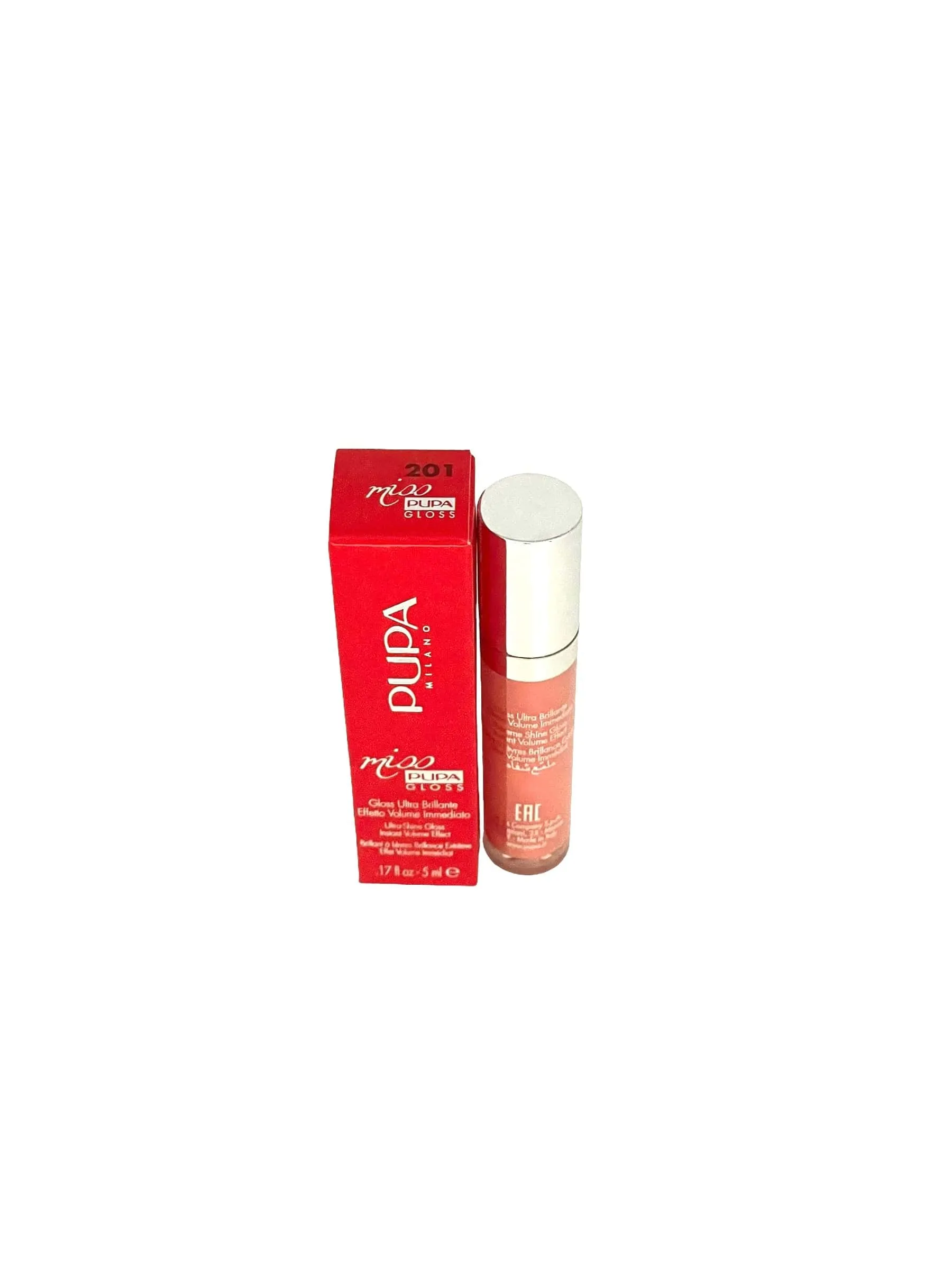 Pupa Milano Miss Pupa Lip Gloss Tender Apricot #201
