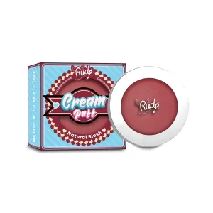 RUDE Cream Puff Smooth Long Lasting Natural Blush (Short Cake)