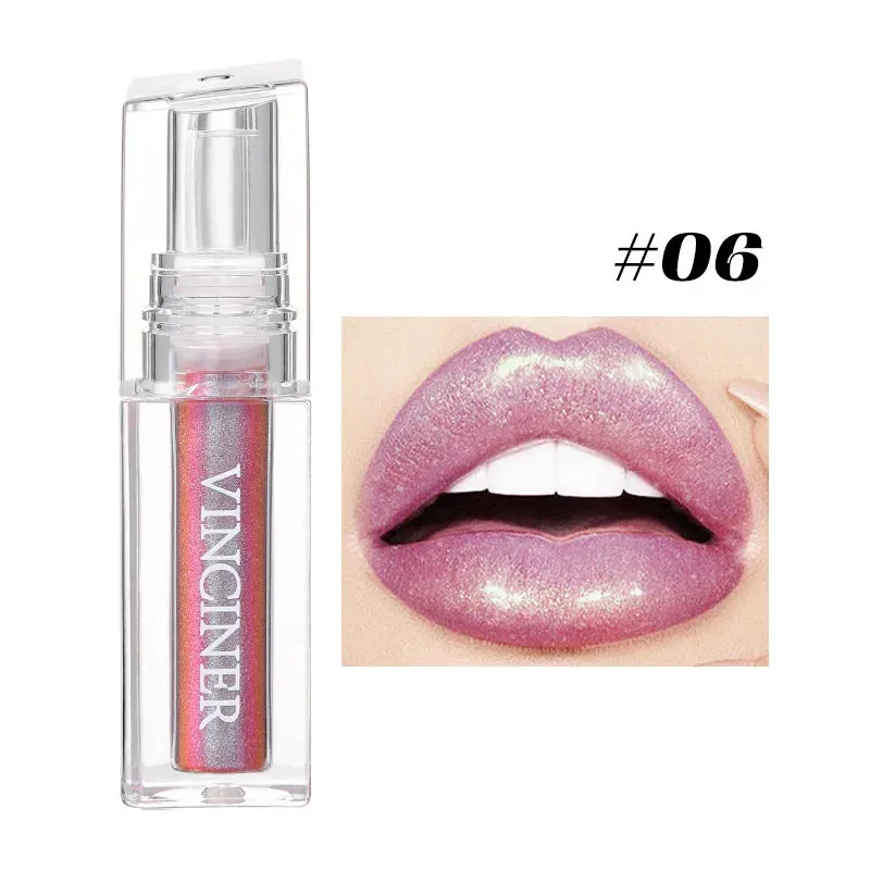 Toleet Christmas Thanksgiving gifts Winter Makeup Ideas Chameleon Radiation Lip Gloss Diamond Shiny Eye Shadow Lasting Not Fading Lip Tint Liquid Lipstick Makeup Косметика