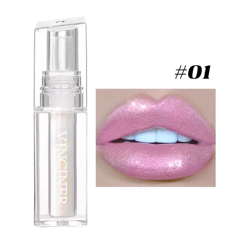 Toleet Christmas Thanksgiving gifts Winter Makeup Ideas Chameleon Radiation Lip Gloss Diamond Shiny Eye Shadow Lasting Not Fading Lip Tint Liquid Lipstick Makeup Косметика