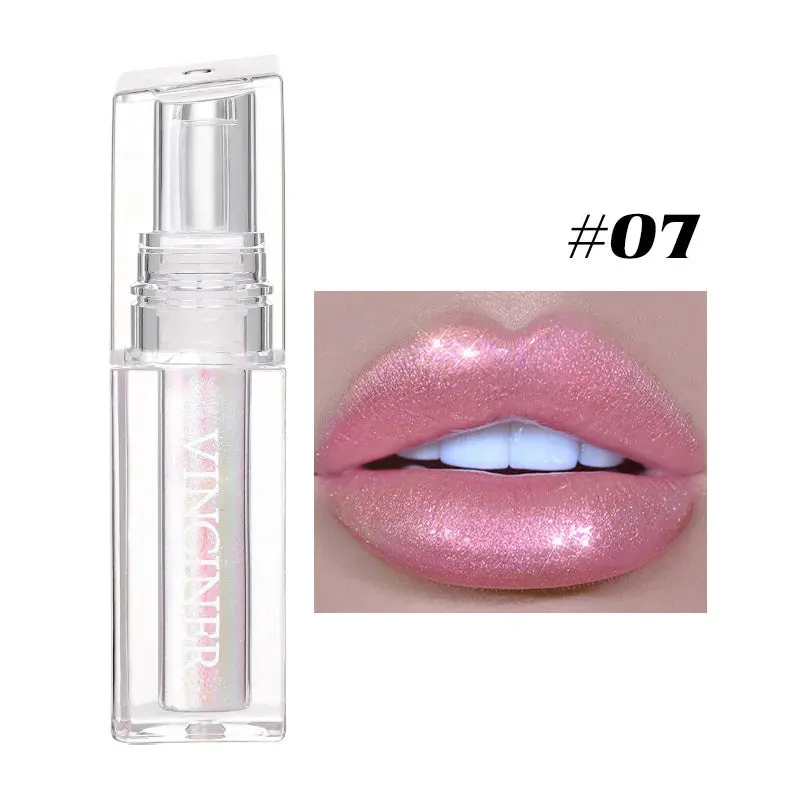 Toleet Christmas Thanksgiving gifts Winter Makeup Ideas Chameleon Radiation Lip Gloss Diamond Shiny Eye Shadow Lasting Not Fading Lip Tint Liquid Lipstick Makeup Косметика