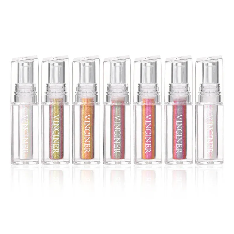 Toleet Christmas Thanksgiving gifts Winter Makeup Ideas Chameleon Radiation Lip Gloss Diamond Shiny Eye Shadow Lasting Not Fading Lip Tint Liquid Lipstick Makeup Косметика