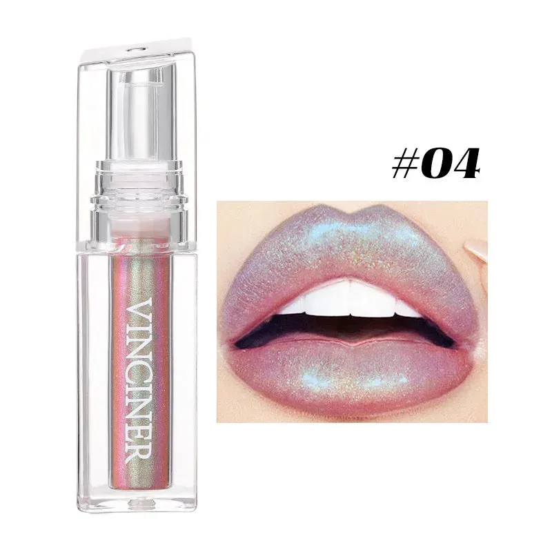 Toleet Christmas Thanksgiving gifts Winter Makeup Ideas Chameleon Radiation Lip Gloss Diamond Shiny Eye Shadow Lasting Not Fading Lip Tint Liquid Lipstick Makeup Косметика