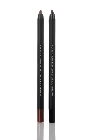 Waterproof Pencil Set - Black & Taupe